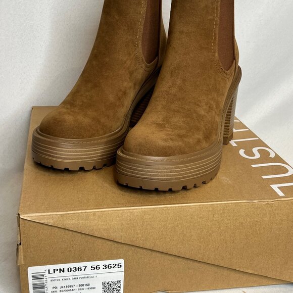 Justfab Booties, Kinley in Dark Portabella Size 9 - Picture 5 of 8